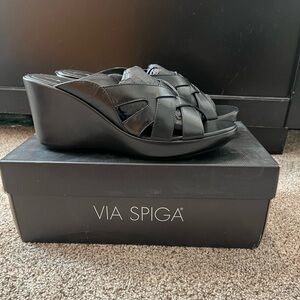 Via Spiga Wedge Sandals